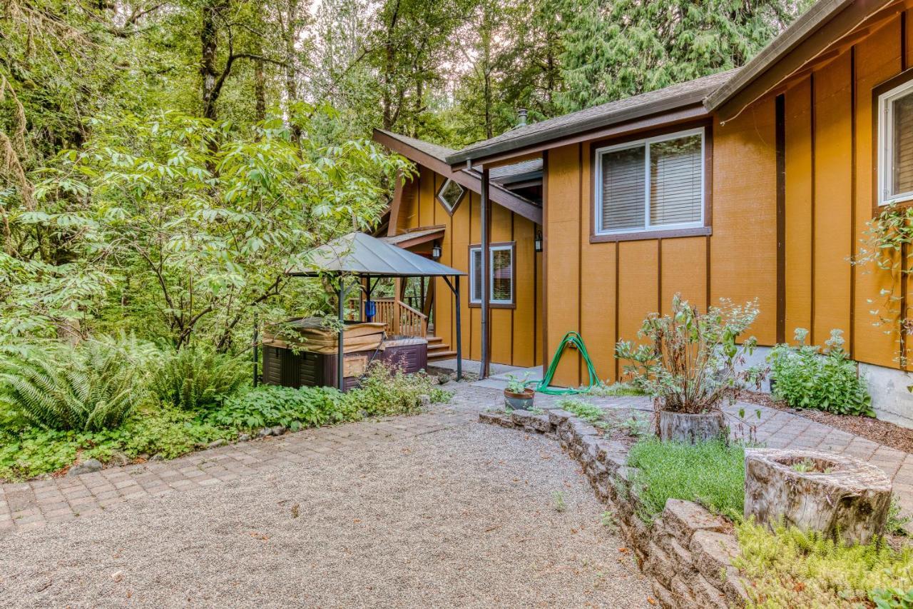 Creekside Cabin Rhododendron Luaran gambar