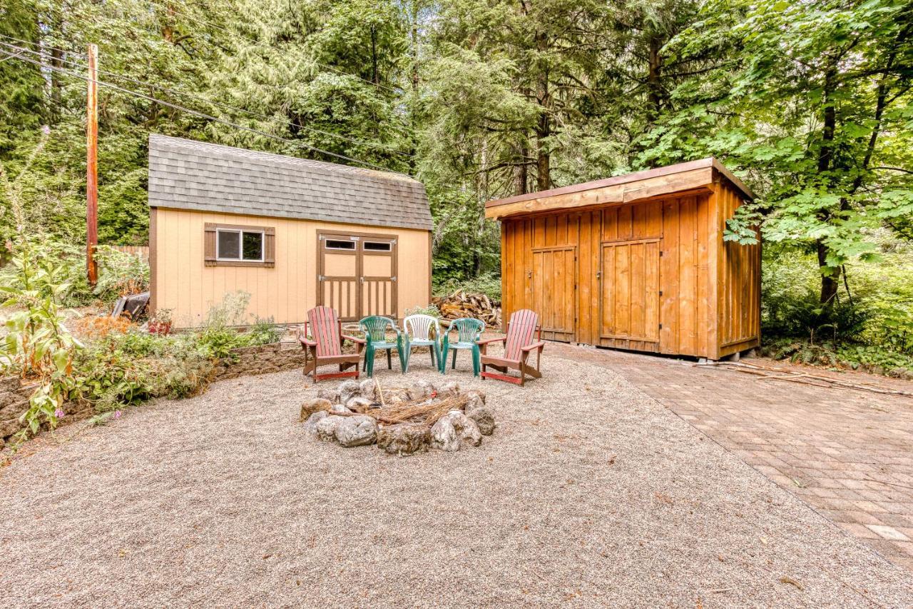 Creekside Cabin Rhododendron Luaran gambar