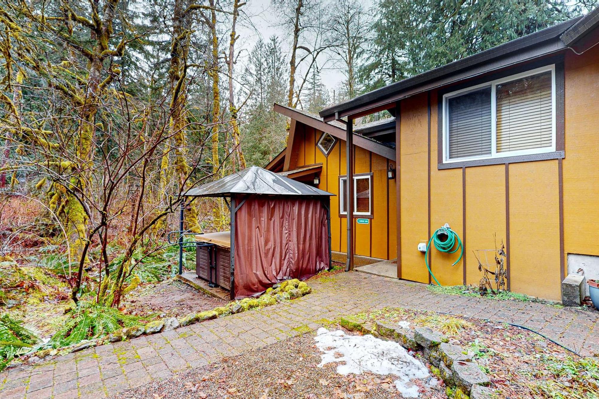 Creekside Cabin Rhododendron Luaran gambar